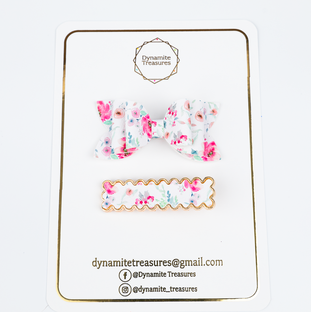 Mommy & Me Set | Romance Clips With Harper Double Bow