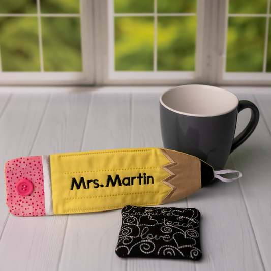 Teacher Appreciation Gift | Mug Wrap & Coaster