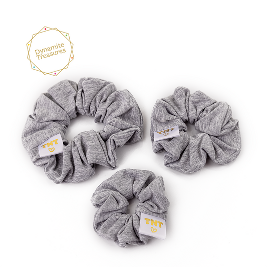 Basic Scrunchie | Heathered Gray